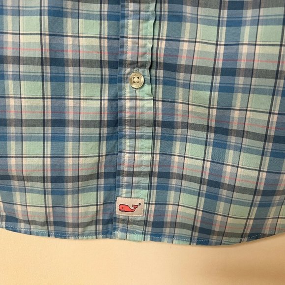Vineyard Vines Pine Island Plaid Slim Murray Shirt Long Sleeve Mens Size Small - Picture 4 of 11
